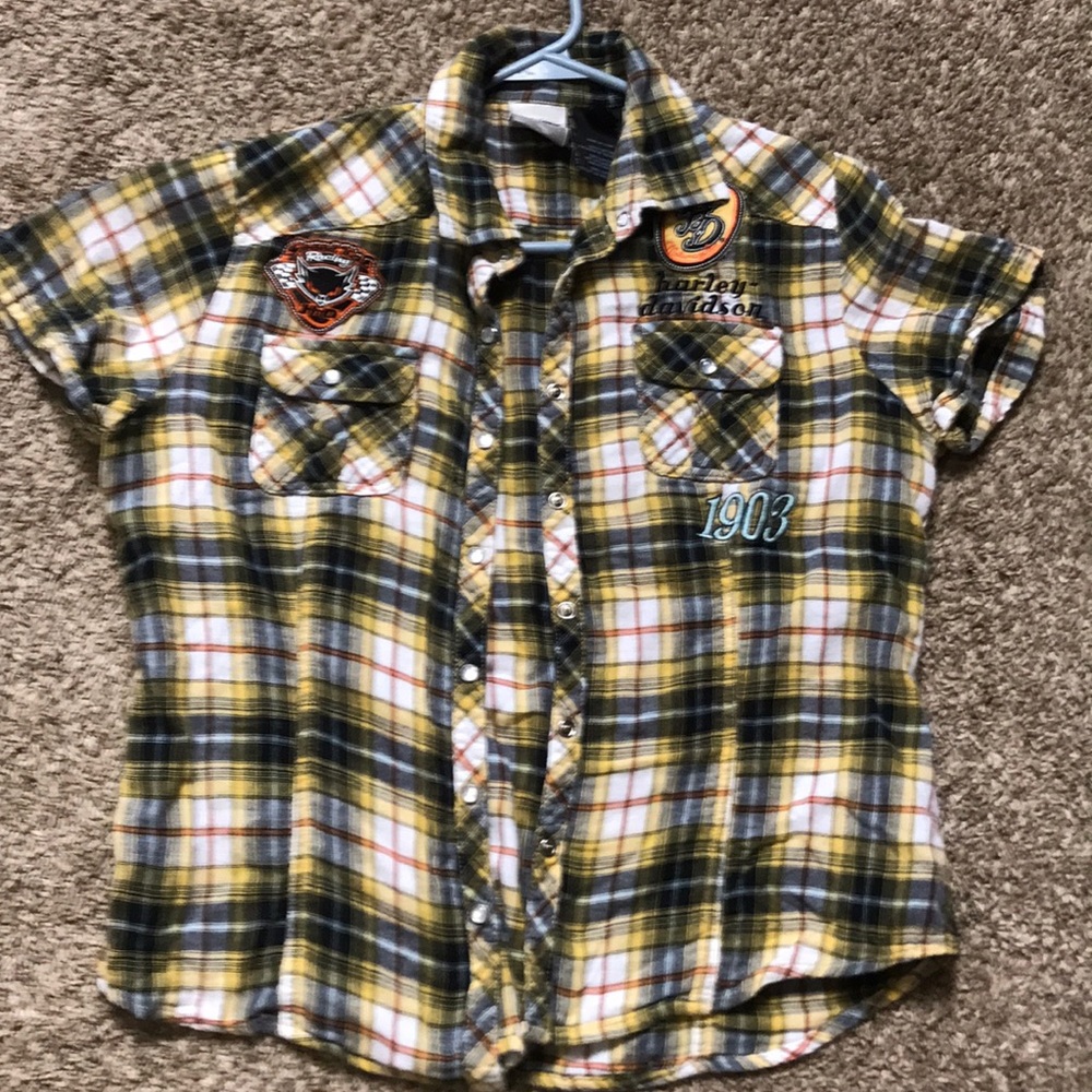 Harley Davidson button up